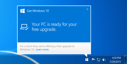 Как отказаться от обновления до Windows 10?