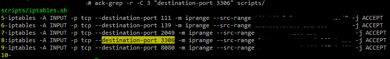 ack-grep пример вывода